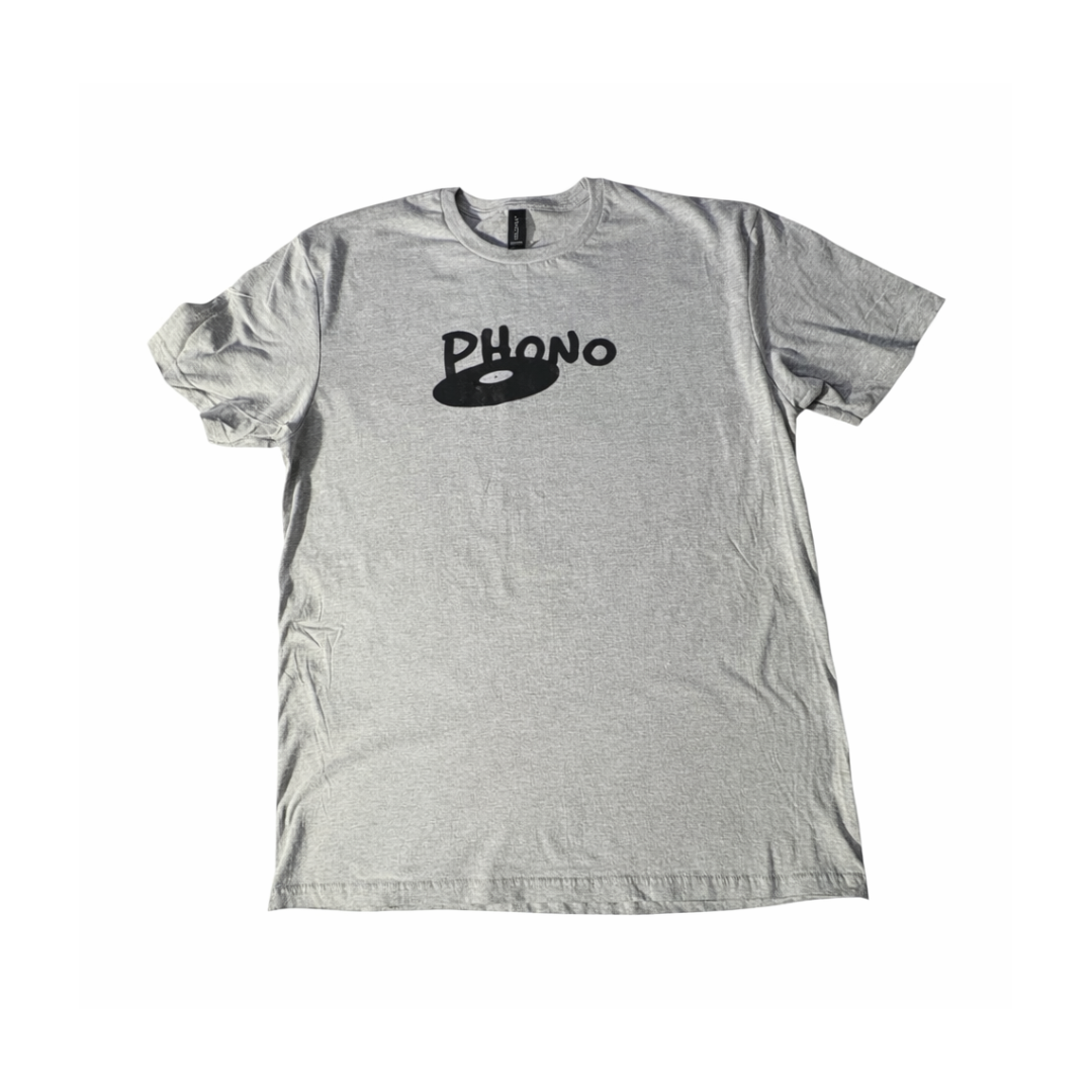 Phono‑T‑shirt‑2026-Og-Logo‑Gris